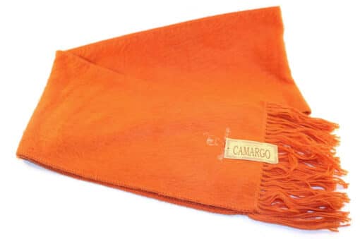 Handgemachter Schal Camargo aus Alpaka, Camargo, orange