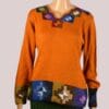 Alpaka Pullover für Damen Collos orange L