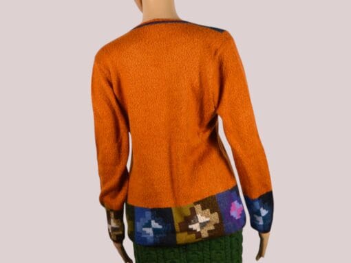 Alpaka Pullover für Damen Collos orange L