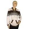 Alpaka Pullover Atahualpa mit Kapuze beige (M)