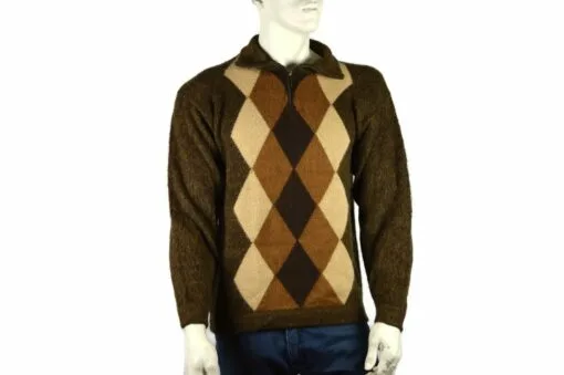 Alpaka Pullover Doble braun (L)