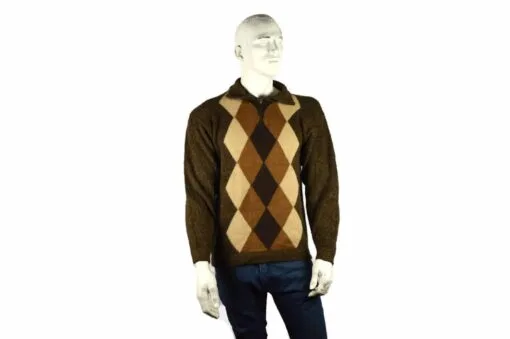 Alpaka Pullover Doble braun (L)