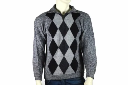 Alpaka Pullover Doble grau (M)