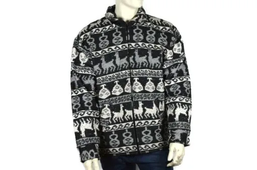 Jacke aus Schurwolle grau (XL)