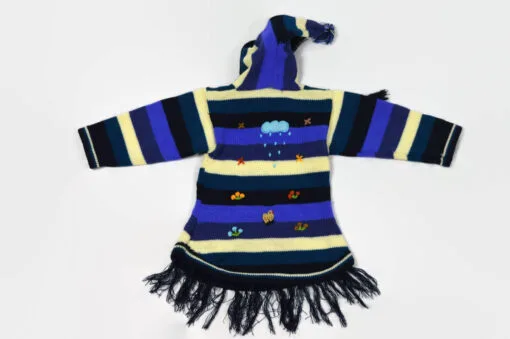 Kinderponcho Himmelblau gr. 86-92 Variante 2