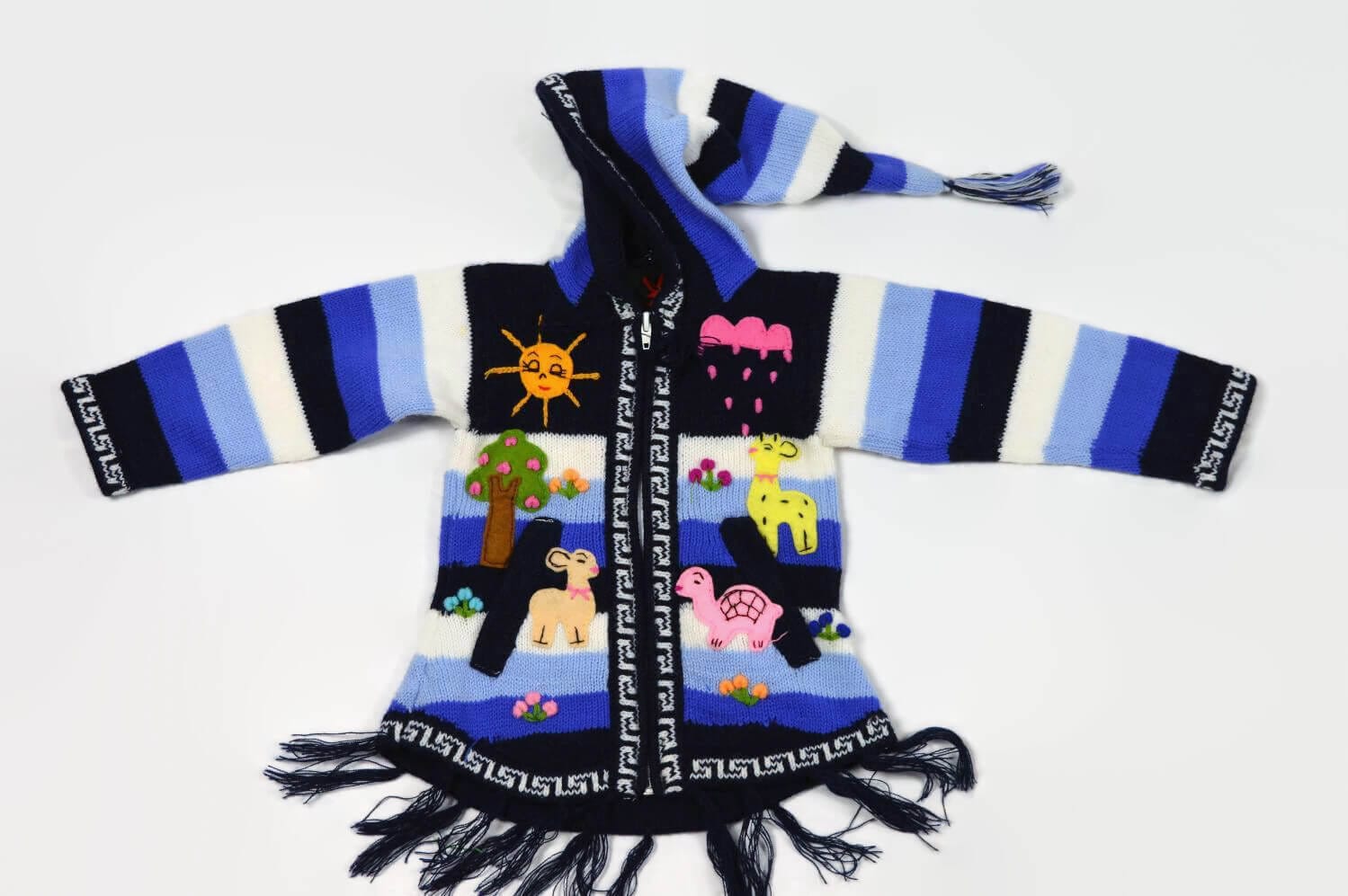 Kinderponcho Himmelblau gr. 86-92 Variante 5 Kinderponcho Himmelblau gr. 86-92 Variante 5