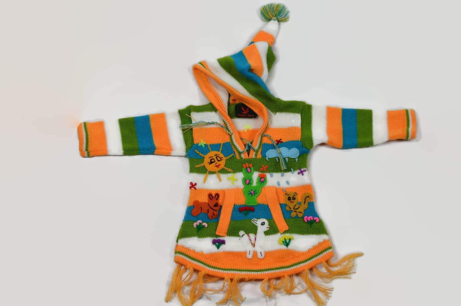 Kinderponcho Sonnenschein Gr. 74-80