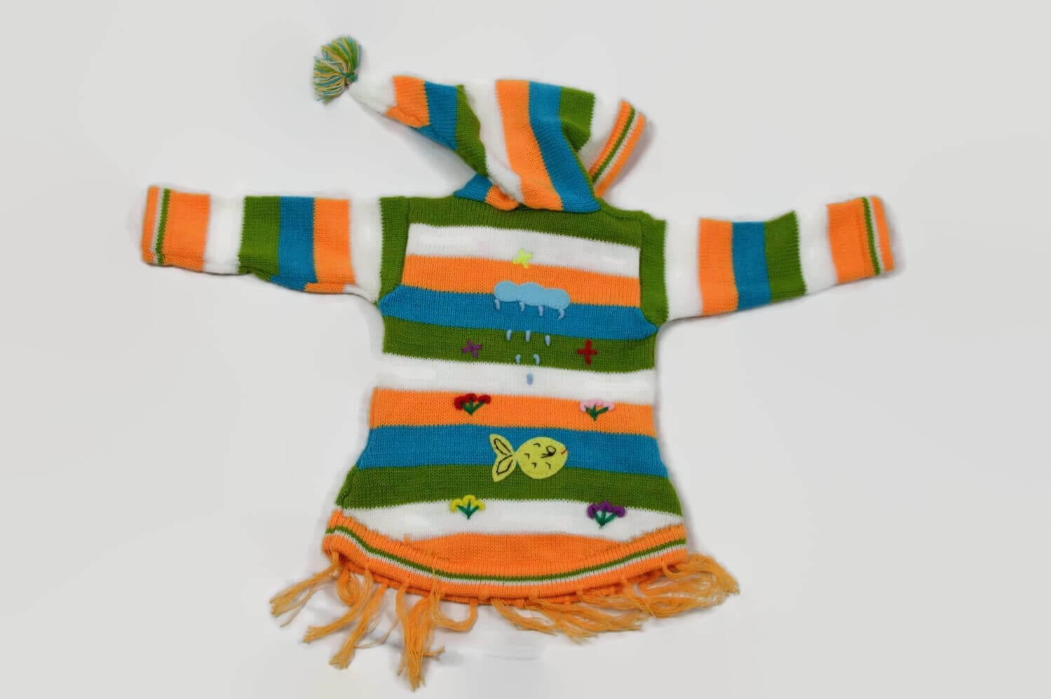 Kinderponcho Sonnenschein Gr. 74-80