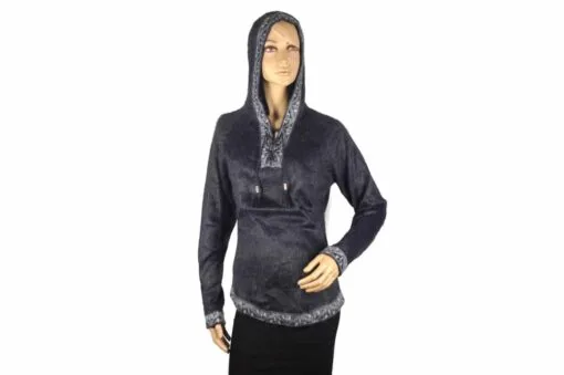 Alpaka Pullover Damen Shakira dunkelgrau