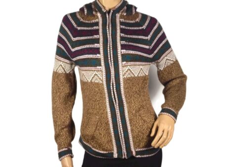 Alpaka Strickjacke braun