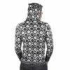 Alpaka Strickjacke Andenkreuz weiß-schwarz