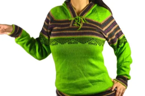 Alpaka Pullover Atahualpa hellgrün