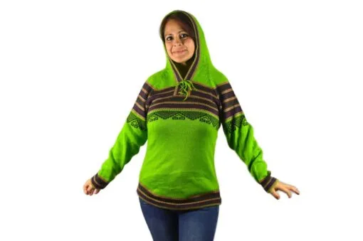 Alpaka Pullover Atahualpa hellgrün