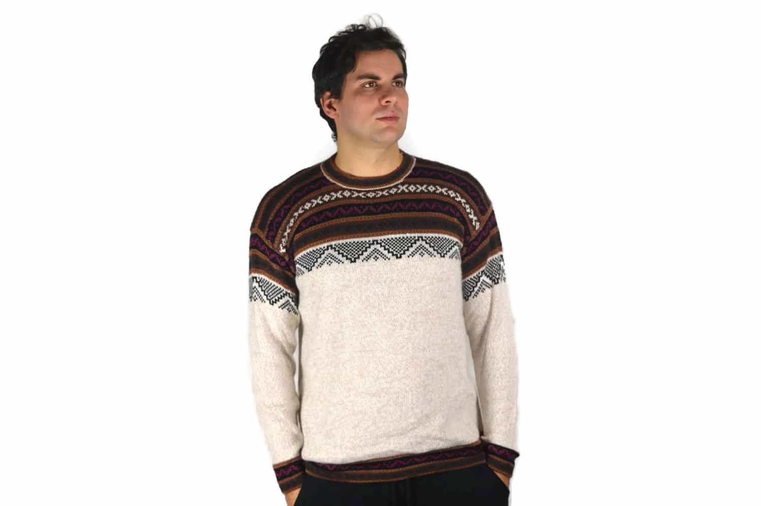 alpaka pullover atahualpa beige vorn