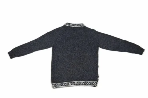 Alpaka Pullover Kinder Llamita Dunkelrau