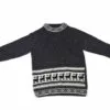 Alpaka Pullover Kinder Llamita Dunkelrau