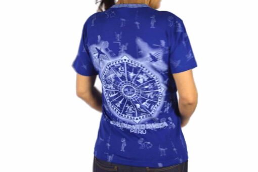 Nasca Kalendar T-Shirt dunkelblau