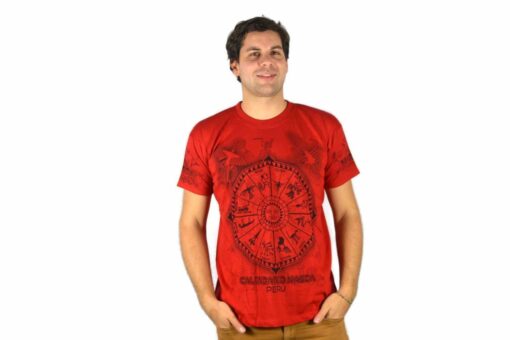 Nasca Kalendar T-Shirt rot