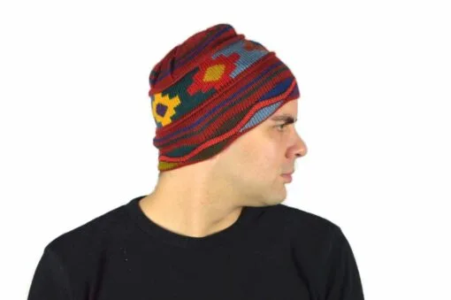 Alpaka Mützer Chakana Rot