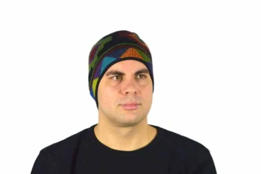 Alpaka Mützer Chakana Schwarz