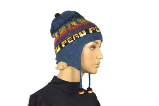 Alpaka Mütze Classico Blau Modell 1