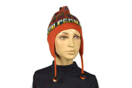 Alpaka Mütze Classico Orange Modell 1