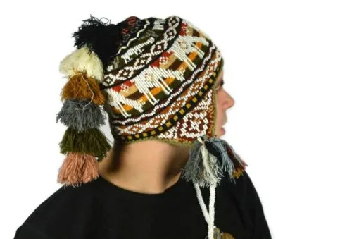 Peruanische Mütze Braun Modell 1