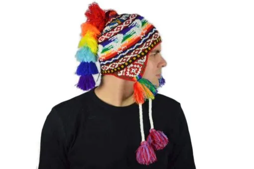 Peruanische Mütze Rot Modell 1