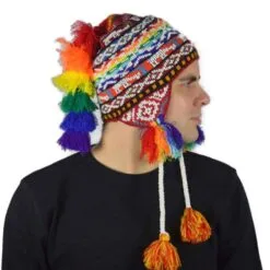 Cóndor Pasa ❤️ | Alpaka-Bekleidung aus Peru & Alpaka Mode 18 Peruanische Mütze Rot Modell 4