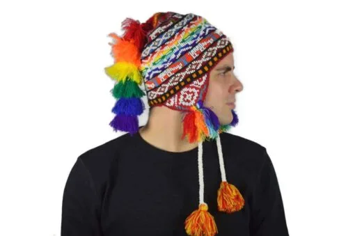 Peruanische Mütze Rot Modell 4