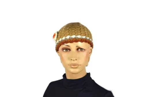 Alpaka Mütze Unu beige Modell 1
