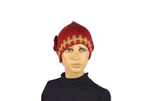 Alpaka Mütze Unu rot