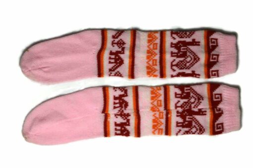 Bunten Alpaka Socken rosa