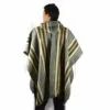 Poncho aus Schurwolle grau