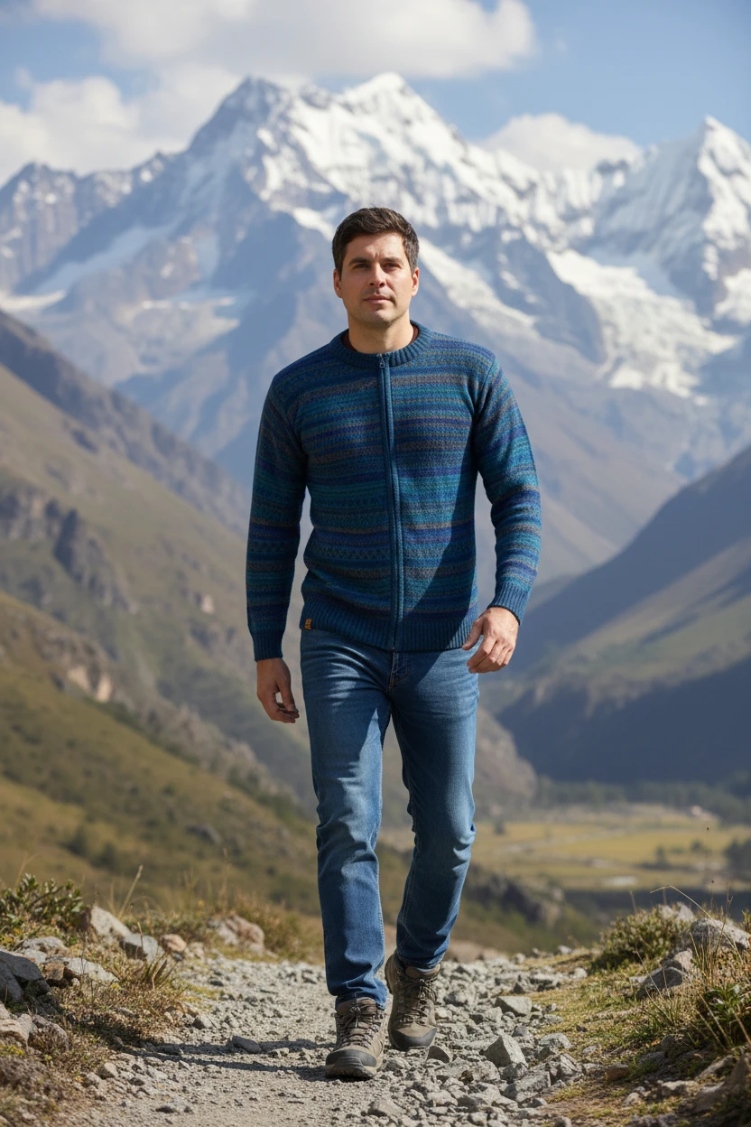 Alpaka Strickjacke Herren | Condor Pasa