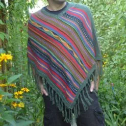 Babyalpaka Poncho Grün 1