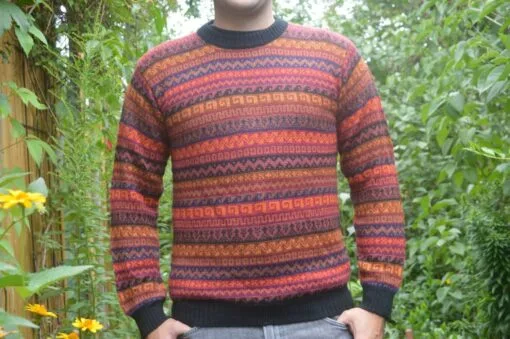Alpaka Pullover Capac Yupanqui orange L