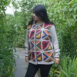 Alpaka Strickjacke Chumpiwilkas Beige