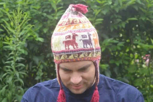 Alpaka Mütze gewebt Modell 2