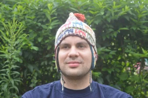 Alpaka Mütze gewebt Modell 3