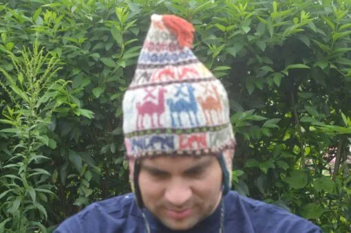 Alpaka Mütze gewebt Modell 3