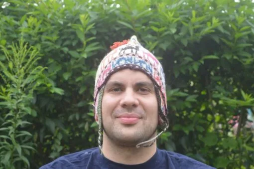 Alpaka Mütze gewebt Modell 5