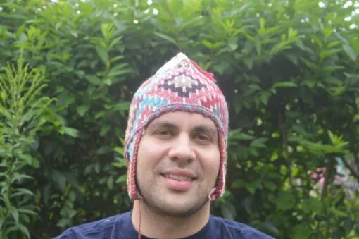 Alpaka Mütze gewebt Modell 7