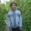 Alpaka Strickjacke Kinder grau