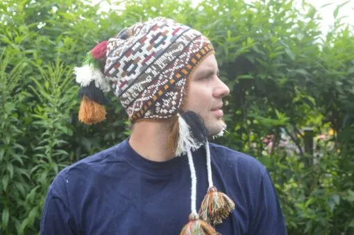Peruanische Mütze braun Modell 2