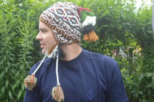 Peruanische Mütze braun Modell 2