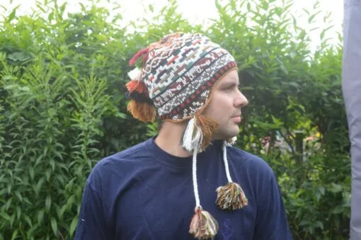 Peruanische Mütze braun Modell 3