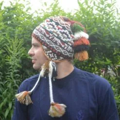 Peruanische Mütze braun Modell 3