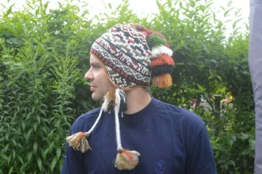 Peruanische Mütze braun Modell 3