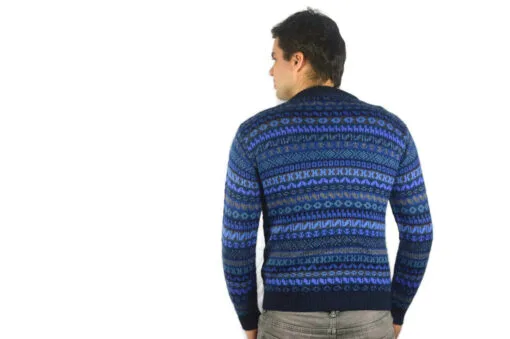 Alpaka Pullover Capac Yupanqui Blau